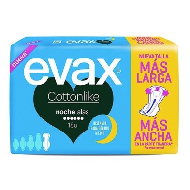 Evax compresas cottonlike noche alas 18und Evax - 1