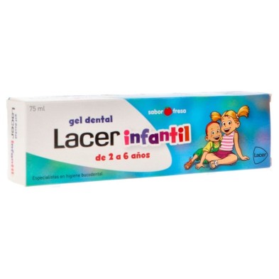 Lacer gel dental infantil fresa 75ml Lacer - 1