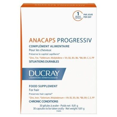 Ducray anacaps progressiv 30 cápsulas Ducray - 1
