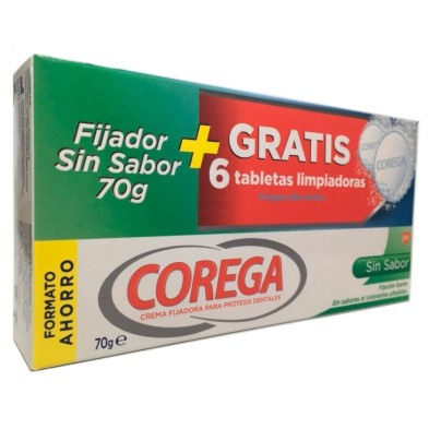 Corega sin sabor 70g +6 tabletas Corega - 1