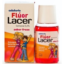 Lacer colutorio fluor fresa 0,2 100ml Lacer - 1