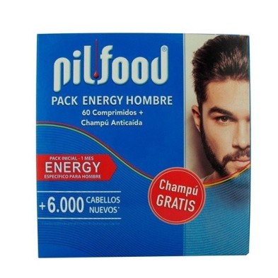 Pilfood energy pack 60 caps + champú Pilfood - 1