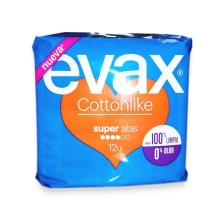 Evax compresas cottonlike super alas 12und Evax - 1