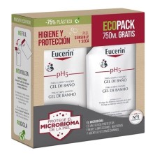 Eucerin ph5 gel baño pack 1l + 750ml Eucerin - 1