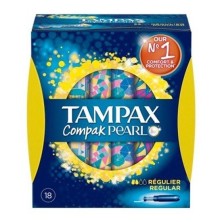 Tampones tampax compak pearl regular 18u Tampax - 1
