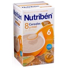 Nutribén 8 cereales y miel galletas maría 600gr Nutriben - 1
