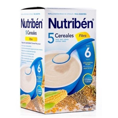 Nutribén 5 cereales fibra 600gr Nutriben - 1