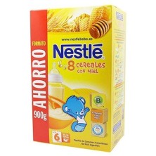 Nesté papilla 8 cereales con miel y bifidus 900g Nestlé - 1