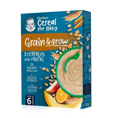 Nestle gerber papilla 8 cereales y fruta 250g Nestlé Gerber - 1