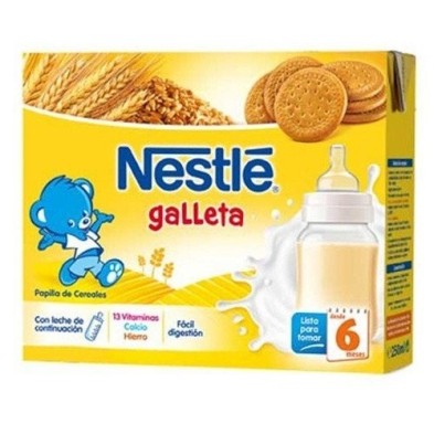 Nestlé papilla líquida con galleta 2x250ml Nestlé - 1