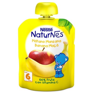 Nestlé natunes bolsita plátano y manzana 90g Nestlé Naturnes - 1