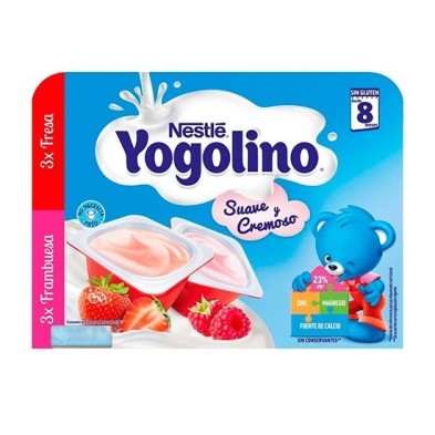 Nestle yogolino cremoso 3 fresa y 3 frambuesa 6x60g Nestlé Yogolino - 1