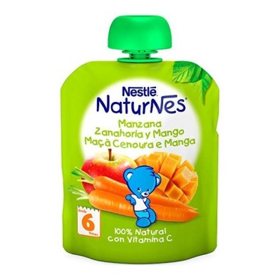 Nestlé natunes bolsita manzana zanahoria y mango 90g Nestlé Naturnes - 1