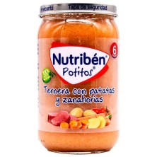 Nutribén potito ternera con patatas y zanahoria 235gr Nutriben - 1