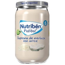 Nutribén potito suprema de merluza con arroz 235gr Nutriben - 1