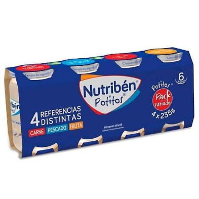 Nutribén potitos pack variado 4x235g Nutriben - 1