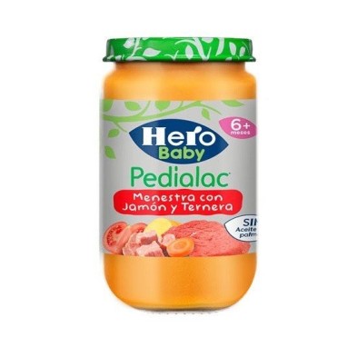 Hero baby pedialac verdura ternera jamón 235g Hero - 1