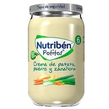 Nutribén crema de patatas, puerro, zanahoria 235gr Nutriben - 1