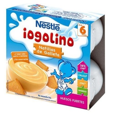 Nestle yogolino natillas con galleta 4x100g Nestlé Yogolino - 1