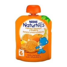 Nestlé natunes bolsita plátano naranja y galleta 90g Nestlé Naturnes - 1