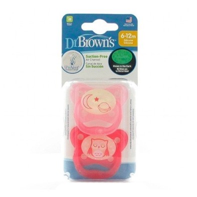 Dr. brown´s chupete nocturno silicona +12 meses 2 uds Dr.Brown'S - 1