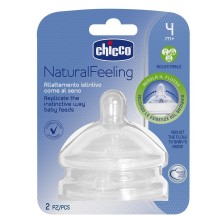 Chicco tetina natural feeling flujo regulable +4 meses 2uds Chicco - 1