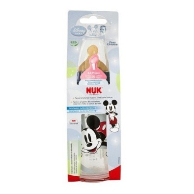 Nuk pack biberon mickey + mouse-tetina latex boca ancha 300ml Nuk - 1