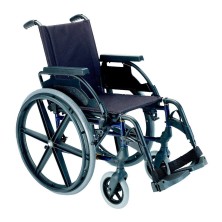 Sunrise medical silla ruedas premium 24' sólida 43cm azul con inodoro Sunrise Medical - 1