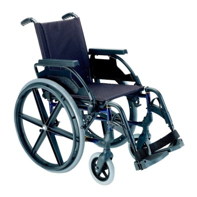 Sunrise medical silla ruedas premium 24' sólida 43cm azul Sunrise Medical - 1