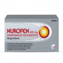 Ibuprofeno Nurofen 400mg 12 Comprimidos Recubiertos Micralax - 1