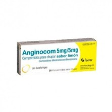 Anginocom 20 Comprimidos Para Chupar Sabor Limón Ferrer Healthcare - 1