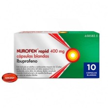 Ibuprofeno Nurofen Rapid 400mg 10 Cápsulas Blandas Micralax - 1