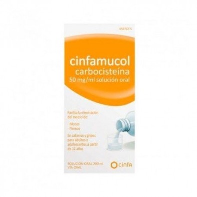 Cinfamucol Carbocisteina 50mg/ml Solución Oral 200ml Farline - 1