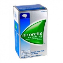 Nicorette Ice Mint 2mg 105 Chicles Nicorette - 1