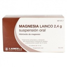 Magnesia Lainco 2.4g 14 Sobres Suspensión Oral 12ml Strefen - 1