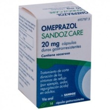 Omeprazol Sandoz Care 20 mg, 14 Cápsulas Duras Gastrorresistentes Sandoz - 1