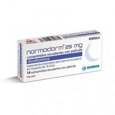 Normodorm 25mg 14 Comprimidos Recubiertos Clysiden - 1