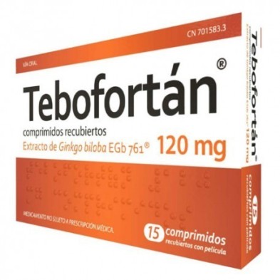 Tebofortan 120mg 15 Comprimidos Recubiertos Strefen - 1