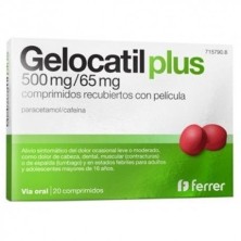 Gelocatil Plus 500mg/65mg Comprimidos Recubiertos Gelocatil - 1