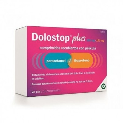 Dolostop Plus 500mg/150mg 16 Comprimidos Flogoprofen - 1