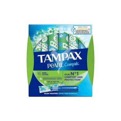 Tampax compak pearl tampones super 16u Tampax - 1