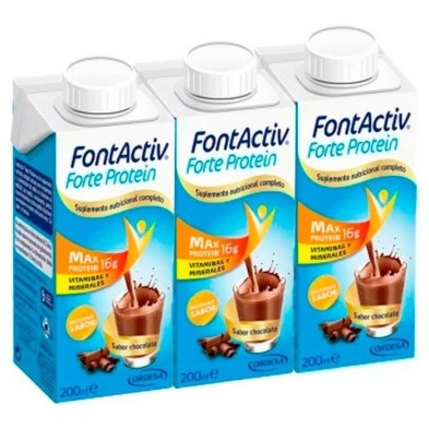 Fontactiv forte protein chocol 3x200ml Fontactiv - 1