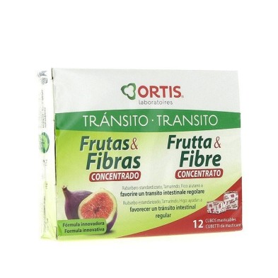 Nutritión&santé fruta fibra concentrado 12 cubos masticables Ortis - 1