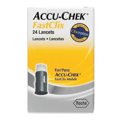 Accu-chek fastclix 24 lancetas roche Accu-Chek - 1