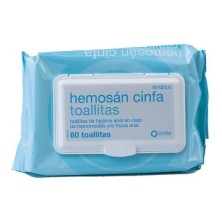 HEMOSAN CINFA HEMORROIDES 60 TOALLITAS