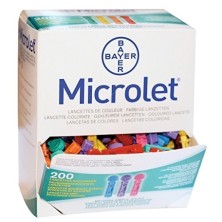 Microlet lancetas colores 200 und bayer Microlet - 1