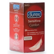 Durex preservativo sensitivo easy on 24uds