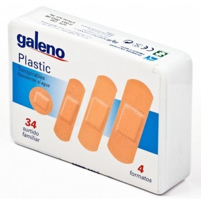 Tiras galeno adhes.plasti 34 und.surtido Galeno - 1