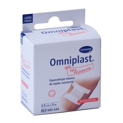 Esparadrapo omniplast tela blanco 5x2,5c Omniplast - 1