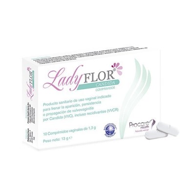 Ladyflor candida 1,3gr 10 comprimidos vaginales Ladyflor - 1